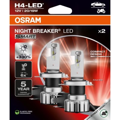 OSRAM H4-LED NIGHT BREAKER SMART 6000K 20/19W 12V 2PCS