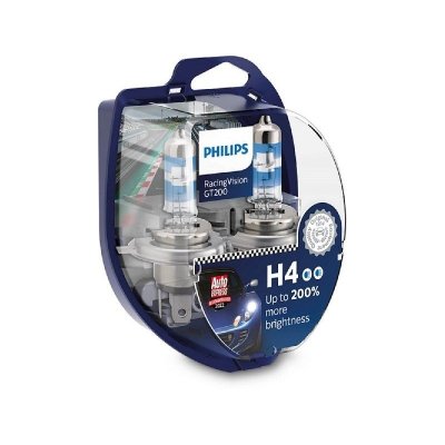 PHILIPS RACINGVISION GT200 H4 3200K 55W/60W 12V 2PCS