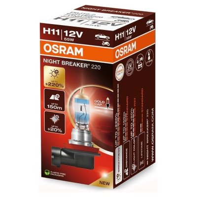 OSRAM NIGHT BREAKER +220% H11 55W 12V