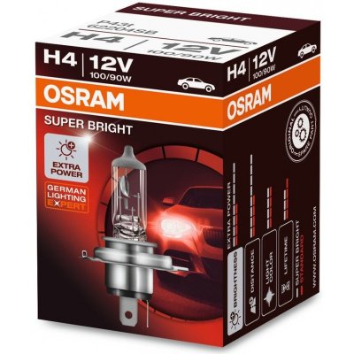 OSRAM SUPER BRIGHT PREMIUM H4 4800K 100/90W 12V