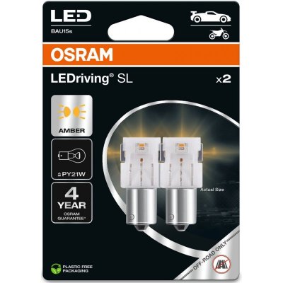 OSRAM AMBER PY21W LED 1,3W 12V 2PCS