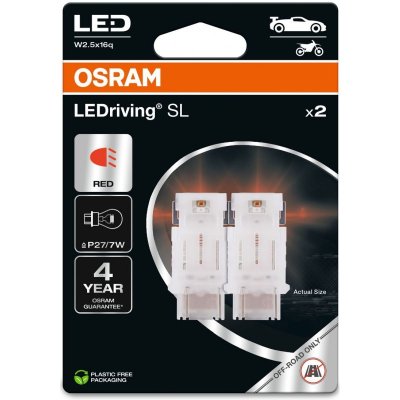 OSRAM RED P27/7W LED 1,7W 12V 2PCS