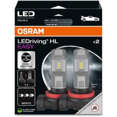 OSRAM H8/H11/H16 LEDRIVING HL EASY 6000K 8,2W 12V 2PCS