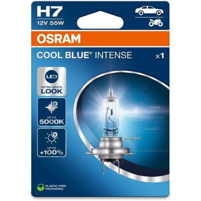OSRAM COOL BLUE INTENSE NEXTGEN +100% H7 5000K 55W 12V