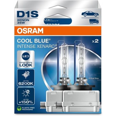 OSRAM XENARC COOL BLUE INTENSE NEXTGEN +150% D1S 6200K 35W 85V 2PCS